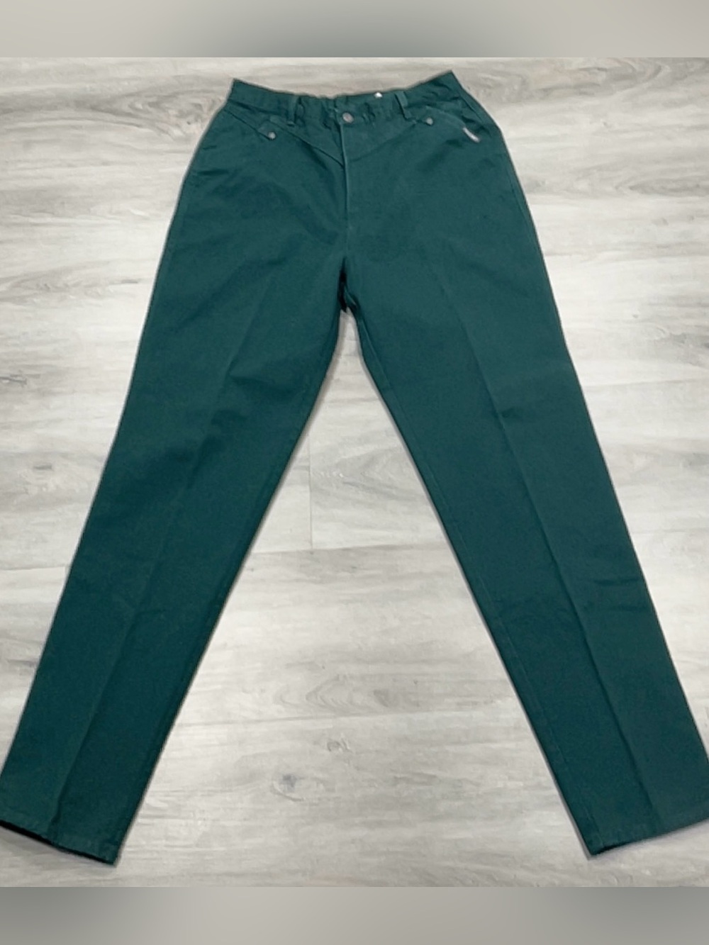 Vintage Authentic Rockies Green Western Pants High Rise Cowboy Yoke Size 17/18